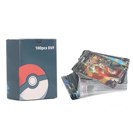 100 stk. sjeldne spillkort i engelsk tegneseriestil, bærbare samlekort for barn til bordspill