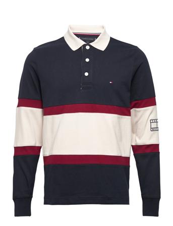 Blockstripe Rugby Polos Long-sleeved Multi/mønstret Tommy Hilfiger