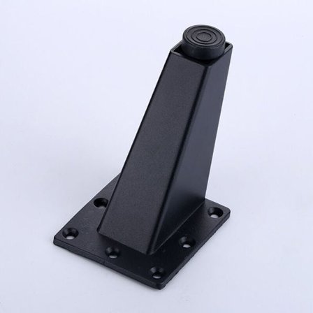 Triangulära möbelben i aluminiumlegering, justerbara ben med skruvar för soffbord, TV-bänk, 4-pack