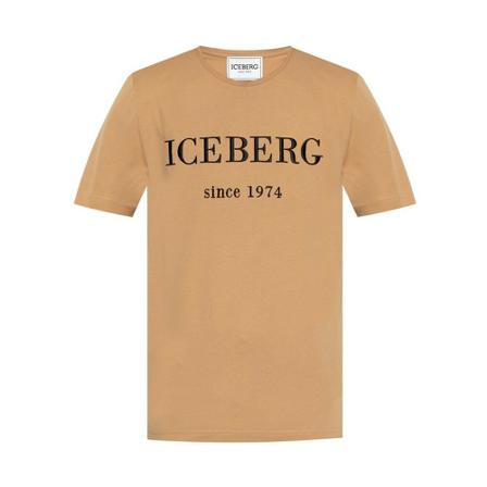 Iceberg T-shirt with logo Brun, Herre T-shirts
