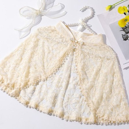 Brudesjal Kveldsball Kapp CHAMPAGNE