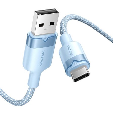 USB 2.0 A - USB-C 3A kaapeli Vention CTNLF 1M (sininen)