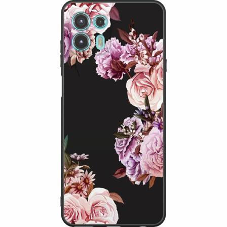Motorola Edge 20 Lite Svart Skal Blommor