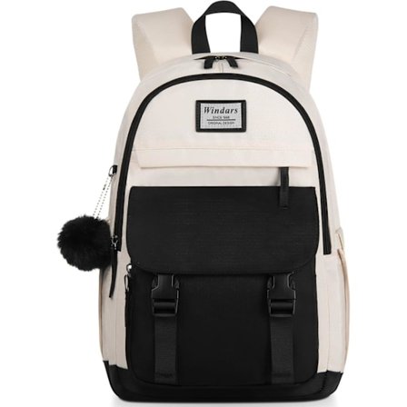 Skolesekk Ryggsekk for Tenåringer 15.6 Tommers Laptop Estetisk Stor Ryggsekk for Studenter_TF_TF