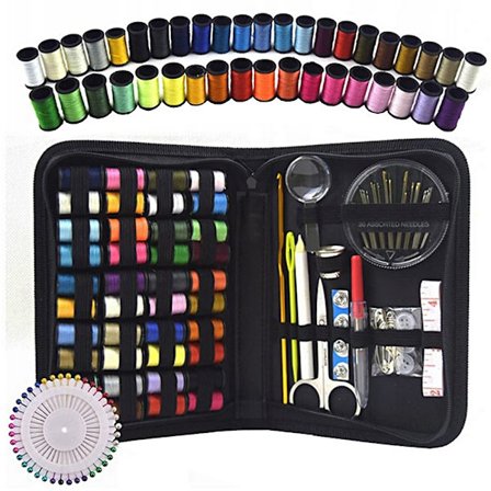 Sykit med Tråd, Nåle, Saks m.m. - 128-dele