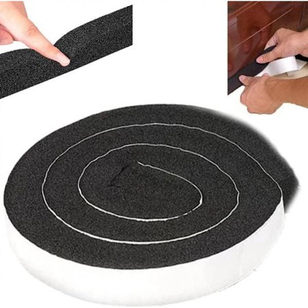 ING PU skumtape, 2m selvklæbende anti-kollisions-, lydisolerende, vindtæt tape til døre, vinduer, møbelbeskyttelse