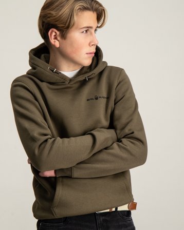 Sail Racing JR BOWMAN LOGO HOOD Zielony Bluzy z kapturem Chłopiec - Kids Brand Store