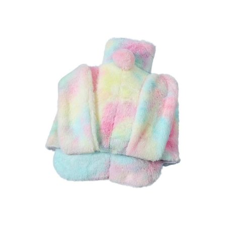 Jalkojen lämmitin kuumavesipullo jaloille pehmeällä pehmopäällisellä, jalkojen lämmitin käsien lämmitin miehille ja naisille Tyyli D