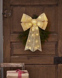 Hengende juledekorasjon sløyfe Lotta Gull