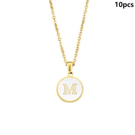 Innledende bokstav halskjede Alfabet smykker M M