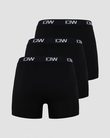 ICANIWILL - Boxer 3-pack Black - Herren - ICIW