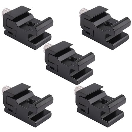 5 stk Kamera Metall Kald Sko Hotsko Blitsbrakett Monteringsadapter Med 1/4 Stativskrue for Lysstativ Stativ