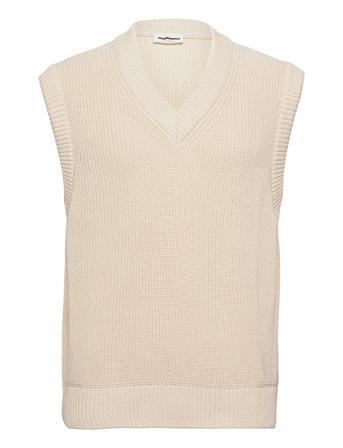 Westaa Knitwear Knitted Vests Creme ARMEDANGELS