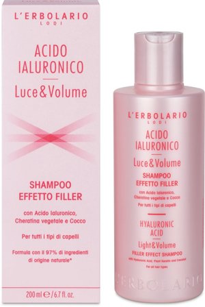 L'Erbolario Shampoo Effetto Filler Acido Ialuronico Luce&Volume