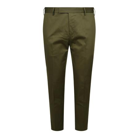 PT Torino, Satin Cotton Pants Zielony, Mężczyzna, Rozmiar: L