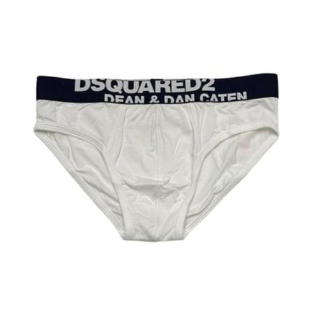 Dsquared2 Briefs With Logo , Wit , Heren , Maat: M BoxerKorte Broek