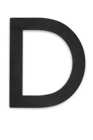 Habo 30739 Husbokstav svart D, Beslag