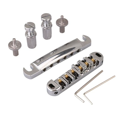 Cr Låsande Rullande Tune-o-matic Tombro/svansstycke För Elgitarr