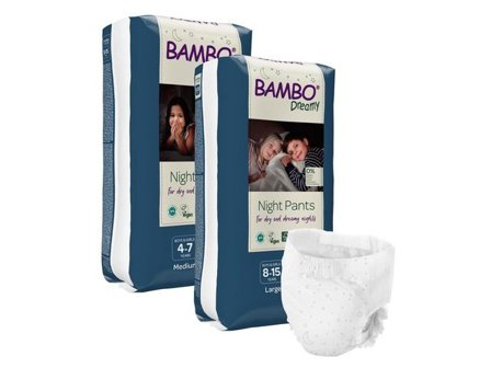 BAMBO Blöja Dreamy Night Pants M 15-35kg 10/fp - Lyreco - Sjukvård och omsorg - Hygien - Barnblöjor