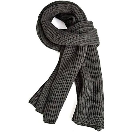 Varme efterårs- og vintertørklæder, unisex ensfarvede varme strikkede vintertørklæder