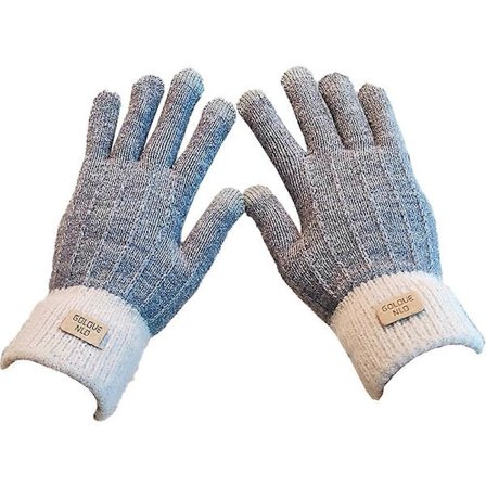 Dame vinterhandsker Varme termiske handsker med elastiske manchetter