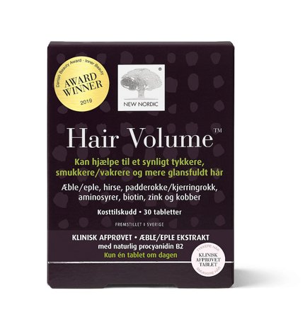 New Nordic Hair Volume 30 tabl., Helse & Madvarer, Hud, Hår & Negle, Kosttilskud Til Håret