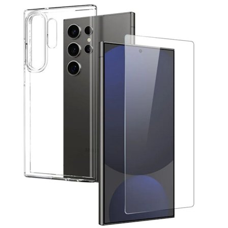 NORTHJO Samsung Galaxy S25 Ultra TPU Case with Screen Protector - Transparent