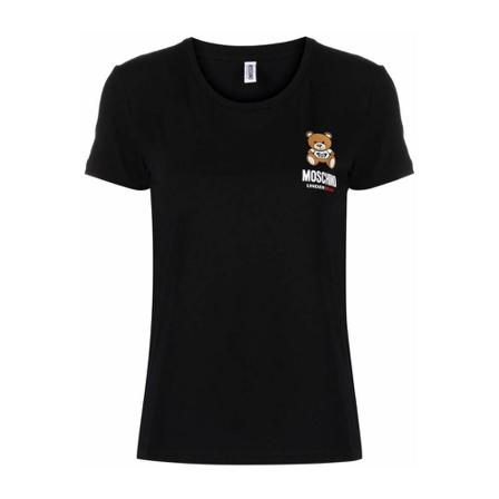 Moschino, T-Shirts Zwart, Dames, Maat:M