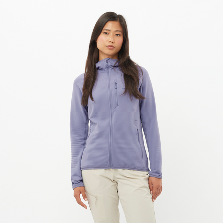 Salomon - Drugie warstwy (termiczne) Odzież Sntial Lightwarm Hd W - Blue Granite