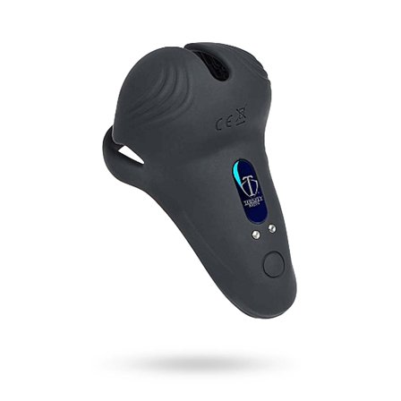 10X Silicone Cock & Ball Ring with Taint Stim & Remote Control - XR Brands