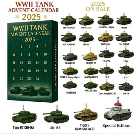 WWII TANK Adventskalender - Julegave Akrylhenger