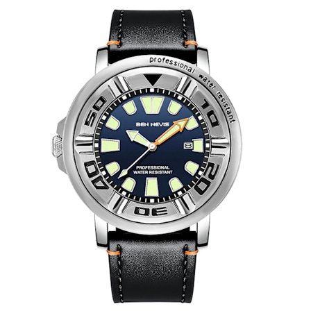 Ben Nevis Business Herreklokke Kvarts Dykking Sportsklokke (Blå)
