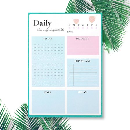 Å gjøre-liste notatblokk - Udatert daglig planlegger 52 ark rive av 15 x 21 cm oppgaveplanleggingsblokker, sjekkliste for å gjøre-liste notatbok