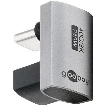 USB-C -adapter 180° U-formad, USB4