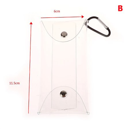 Blind Box Förvaring Display Box Handgjord PVC myntväska Transpar