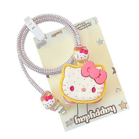 Sanrio Kuromi -datalinjan rikkoutumista estävä laturin suojus Apple iPhone 18W 20W -laturin suojakotelon kelaussarja