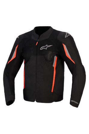 Motorjas Alpinestars Ast V3 Air zwart/donkergrijs/rood fluo XXXL