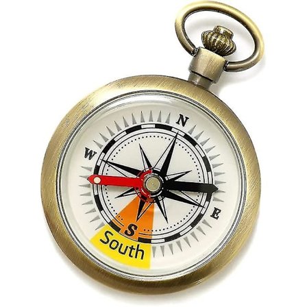 Kompas Vandreturslommekompas Vintage Messing Udendørs Overlevelses Mini Kompas Navigation Tool