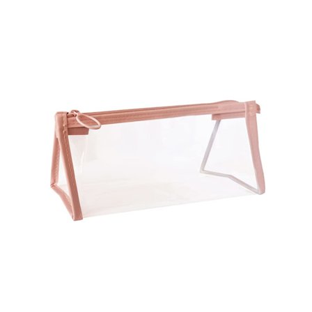 Genomskinlig pennfodral (rosa)