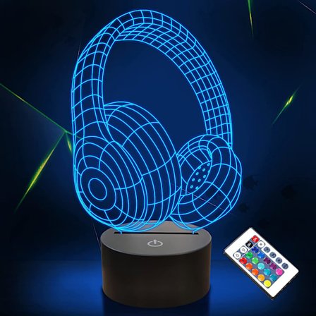 Optisk illusion 3D-hörlurar LAMP