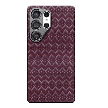 Mobilskal till Galaxy S25 Ultra MagSafe Kevlar - Röd Flower