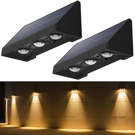 Solcelledrevet belysning for trapper og rekkverk 2/4-pakning_TF_TF