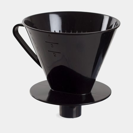 Kahvisuppilo Nordiska Plast, musta, 160 x 133 x 135 mm