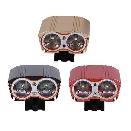 Vanntett LED Sykkellykt X2 Front Hodelykt Tilbehør