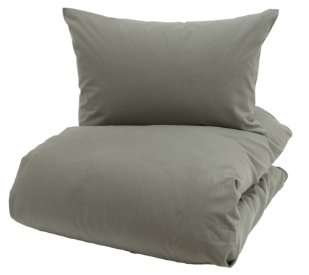 Borås Cotton Oliver Sengesett Flanell Grønn 200x220