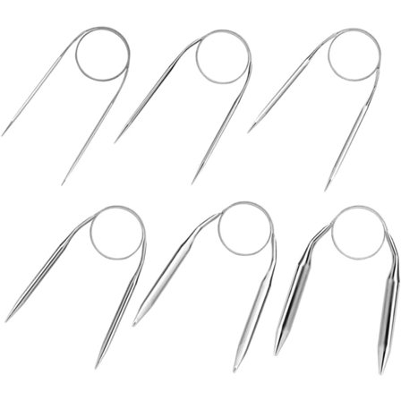 Pyöreät neulomukset ruostumattomasta teräksestä - 40 cm