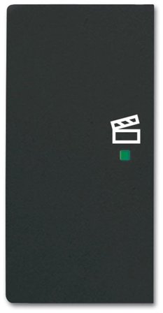 ABB Future Linear 6220-0-0626 Enkelvippa scen, svart Vänster, Strömbrytare & vägguttag