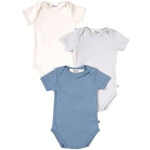 Bonpoint 3-Pack Blue Baby Bodies 12 months - All in ones - 12 months - Blue