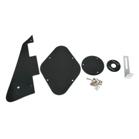 Standard LP pickguard/kontrollbakplatta/omkopplare cover Monteringsskruv för Les Paul Styles gitarr, 1 lager svart/gul Black