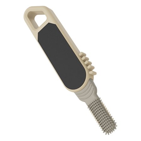 Multifunktionell fotvårdsborste för exfoliering av död hud och rengöring av tåmellanrum